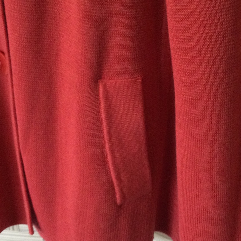 Talbots rose colored cardigan jacket. - Picture 3 of 4